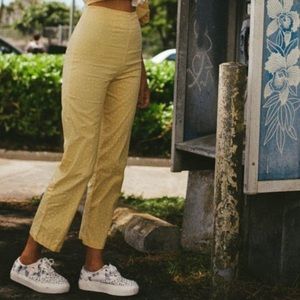Billabong Yellow Cropped Pants